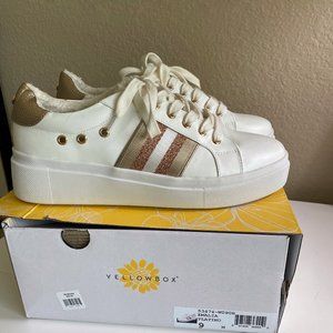 Yellowbox Emalia Platino sneakers size 9 (never worn)